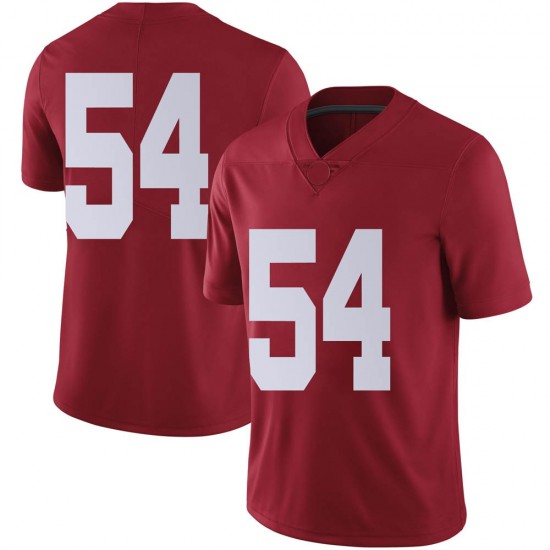 Alabama Crimson Tide Men's Kyle Flood Jr. #54 No Name Crimson NCAA Nike Authentic Stitched College Football Jersey MN16Q41CB